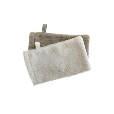 Linen terry bath glove