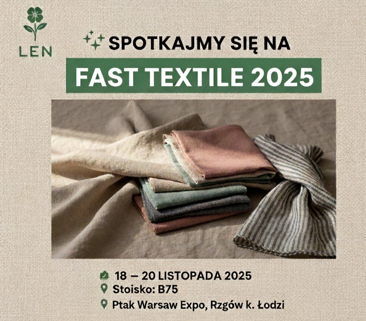 SPOTKAJMY SIĘ NA TARGACH  18–20 .11. 2025 -Stoisko B 75