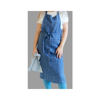 Linen kitchen apron